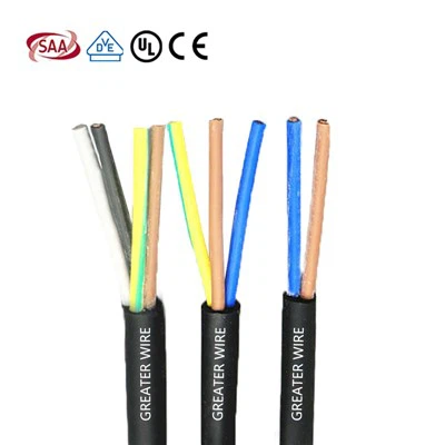 300/300V 2 3 4 کور H03VV-F کیبل